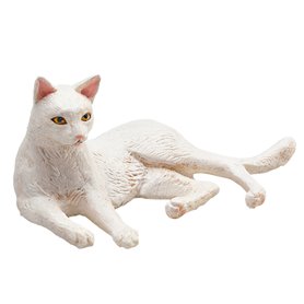 Mojo Farmland Lying Cat White - 387368 387368