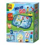 SES Creative Wrap&Go jeux de voyage - Petits chevaux - Jeu de famille - Jeu de rapidité et correspondance