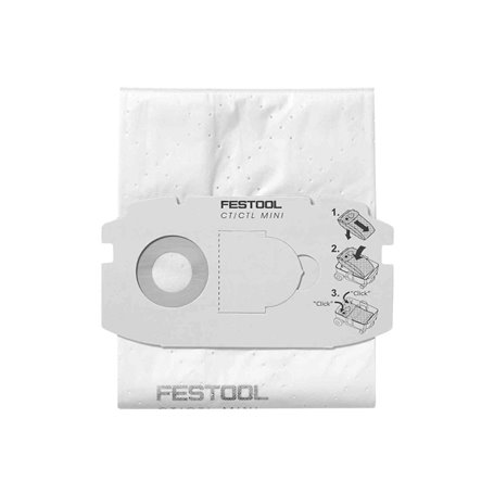Sac filtre SELFCLEAN SC FIS CT MINI 5 pour aspirateur FESTOOL 498410