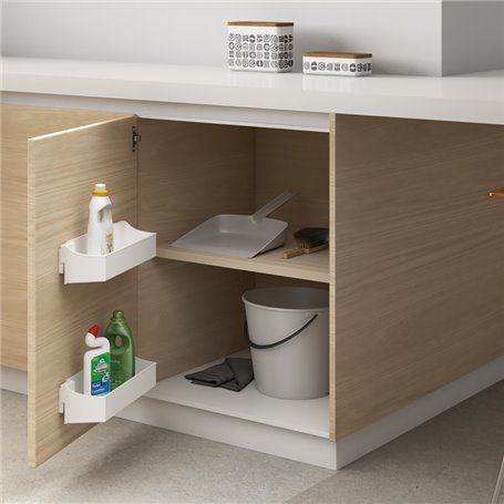 Emuca 8930315 Lot de 2 plateaux auxiliaires