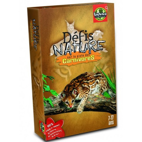 Defis Nature Carnivores jeu de cartes
