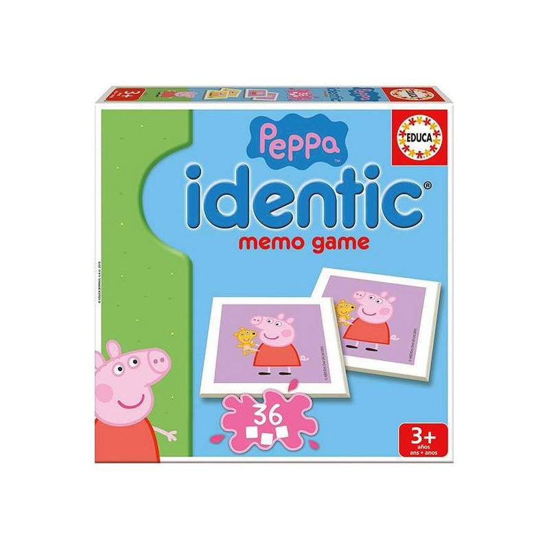 Jeux de cartes Peppa Pig Identic Memo Game Educa 16227 (1 Unité)