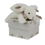 Peluche lapin bonbon taupe 20 CM