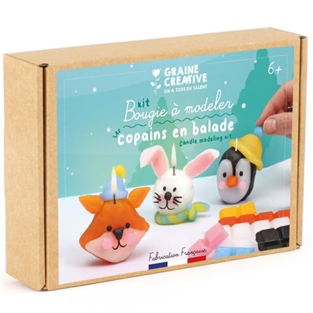 Kit bougies a modeler - Animaux hiver