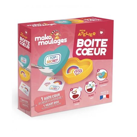 Mon atelier Boite Coeur - Mako Moulages