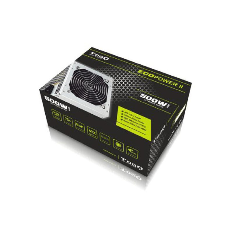 Image secondaire de Tooq TQEP-500SSE unité d'alimentation d'énergie 500 W 24-pin ATX ATX Argent