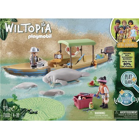 71010 Wiltopia - Pirogue et lamantins