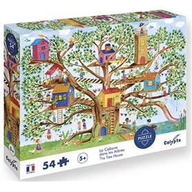 puzzle 54 pieces le cabane dans les arbres