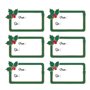 Mes 12 petites etiquettes adhesives houx de noel