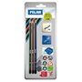 Blister 3 crayons graphite et gomme et taille crayon