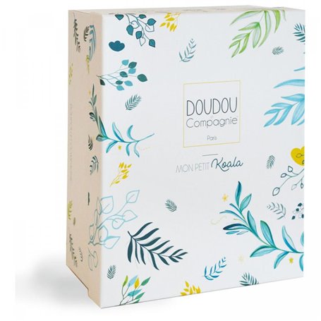 Yoca le koala - pantin koala gm avec bebe & anneau de dentition