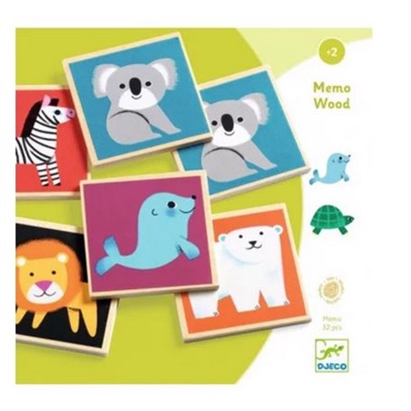 Jeu educatif en bois Memo wood