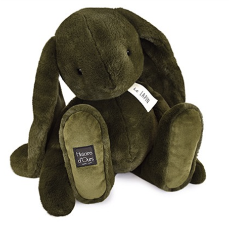 Peluche lapin vert kaki - Le Lapin - 50 cm