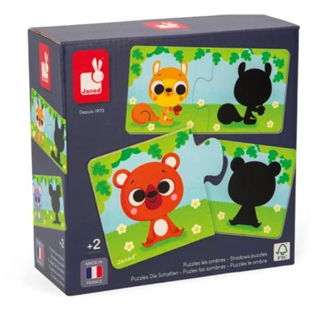 Puzzle Les animaux et leur ombre - Janod