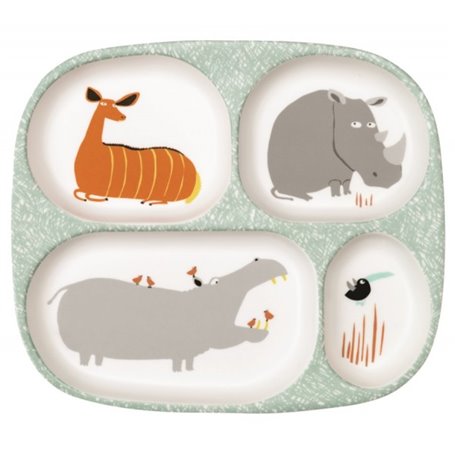 Plateau 4 compartiments la savane