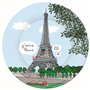 Assiette Melamine Tour Eiffel