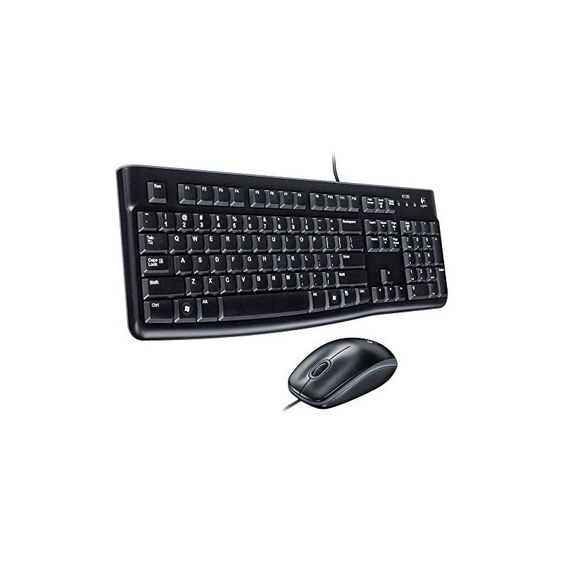 Logitech Desktop MK120 clavier Souris incluse USB Qwerty Noir