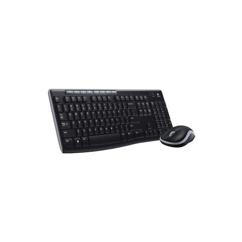 Logitech Wireless Combo MK270 clavier Souris incluse USB Qwerty Espagnole Noir