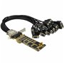 StarTech.com Carte Série PCI Express - 16 Ports DB9 RS232 - Low + Full Profile - Adaptateur Série Multiport - Carte Série PCIe