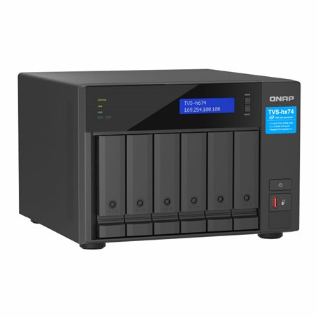 QNAP TVS-h674 NAS Tower Ethernet/LAN Noir i3-12100