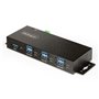 StarTech.com Hub USB 3.0 7 Ports avec 7x USB-A, Boîtier Industriel en Métal, Hub USB 7 ports avec Protection ESD, Montag