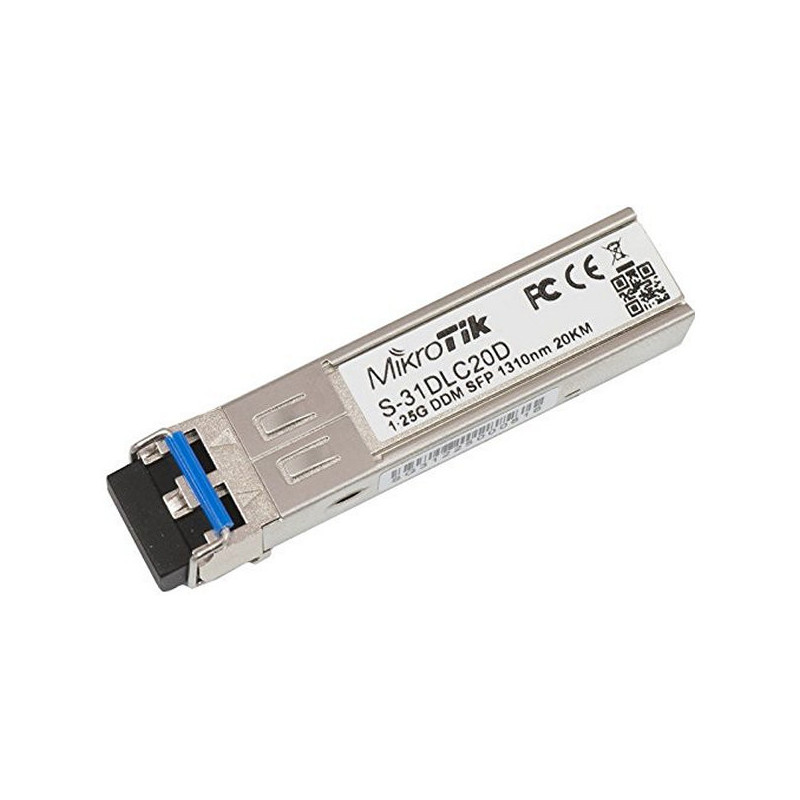 Module SFP à fibre optique monomode Mikrotik S-31DLC20D 20 km