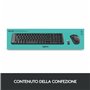 Logitech Wireless Combo MK220 clavier Souris incluse RF sans fil QWERTY Italien Noir