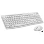 Logitech MK295 Silent Wireless Combo clavier Souris incluse Bureau RF sans fil QWERTY Anglais Blanc