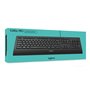Logitech K280E Pro f/ Business clavier Bureau USB QWERTY US International Noir