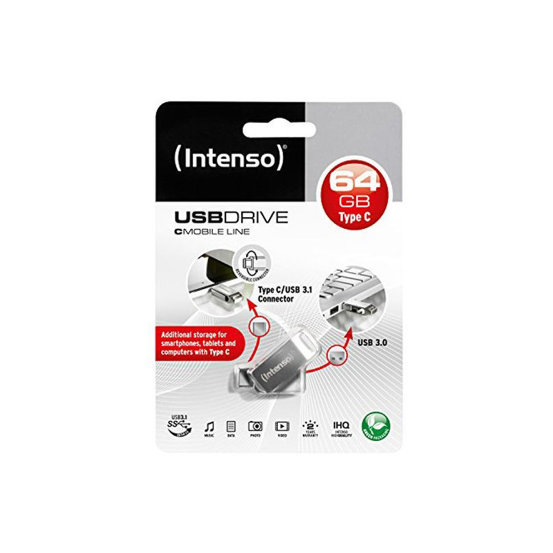 Image secondaire de Clé USB Intenso 3536490 64 GB Argenté 64 GB Clé USB