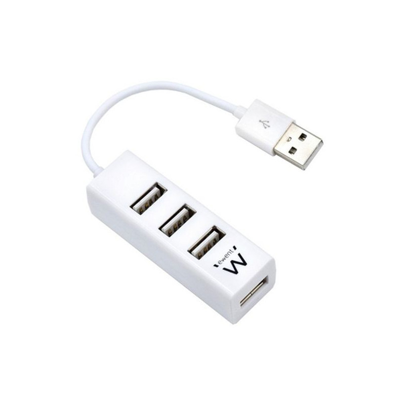 Ewent EW1122 hub & concentrateur USB 2.0 Blanc