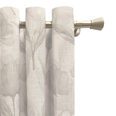 Rideau Alexandra House Living Sofia Gris 140 x 270 x 1 cm Translucide