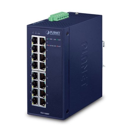 PLANET IGS-1600T commutateur réseau Non-géré L2 Gigabit Ethernet (10/100/1000) Bleu