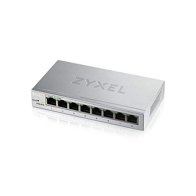 Zyxel GS1200-8 Géré Gigabit Ethernet (10/100/1000) Argent