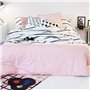 Housse de Couette HappyFriday Blanc Blush  Multicouleur 260 x 220 cm