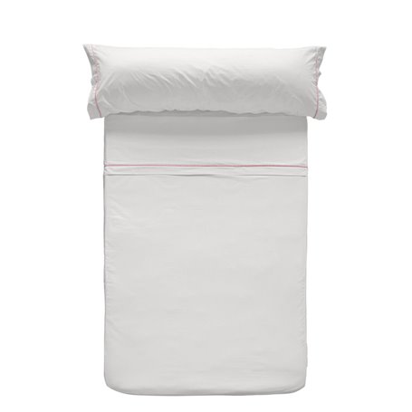 Jeu de draps HappyFriday Basic Kids Essential Rose Lit 1 persone 180 x 270 cm 2 Pièces