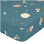 Drap housse HappyFriday Mini universe Multicouleur Bleu foncé 70 x 140 x 14 cm