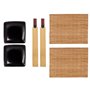 Set de sushi Noir Céramique Bambou (6 Unités)