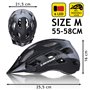 Casque de Cyclisme pour Adultes Dunlop M Noir Lumière LED