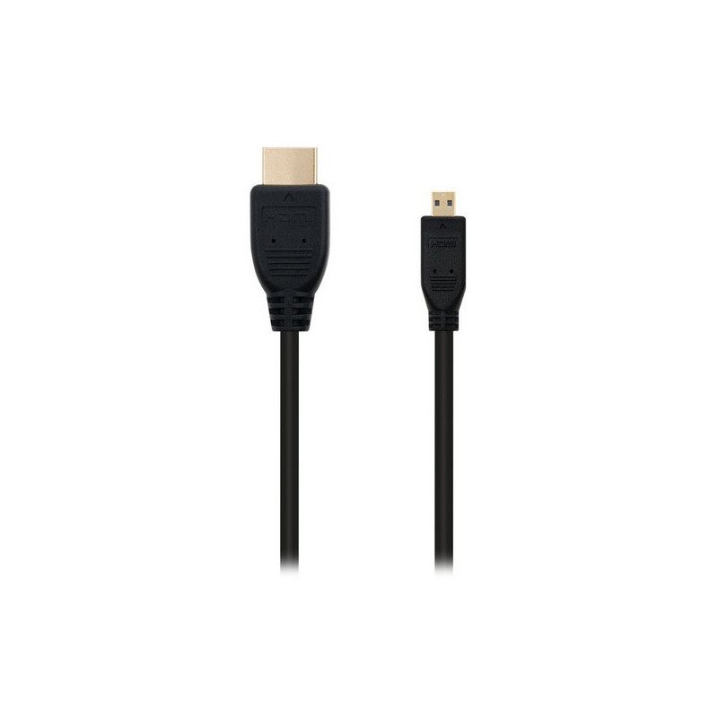 NanoCâble HDMI, 0.8m câble HDMI 0,8 m HDMI Type A (Standard) HDMI Type D (Micro) Noir