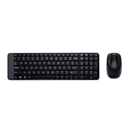Logitech Wireless Combo MK220 clavier Souris incluse USB Français Noir