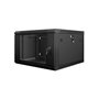 Lanberg WF01-6606-10B étagère 6U Rack monté sur le mur Noir