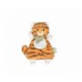 Doudou Tigre Papaye - 18 cm