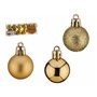Lot de boules de Noël Doré PVC Ø 3 cm (12 Unités)