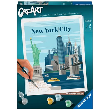 Creart 24x30 cm new york peinture
