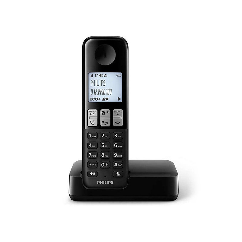 Télécopieur Sans Fil Philips D2501B/34 DECT Noir