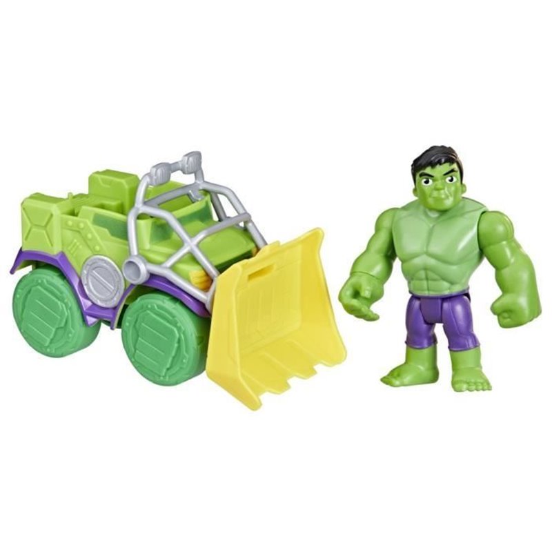 Image secondaire de Spidey Coffret Camion démolisseur Hulk, véhicule avec figurine de 10 cm, jouets des 3 ans, Spidey et ses Amis Extraordin