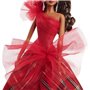 BARBIE Poupée joyeux noël châtain HRM63