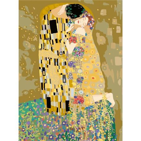 RavensburgerCreArt Toiles 30x40 cmKlimt/Le baiserPeinture par numérosAdulte-Activité détente et créativeDes 14 ans23916