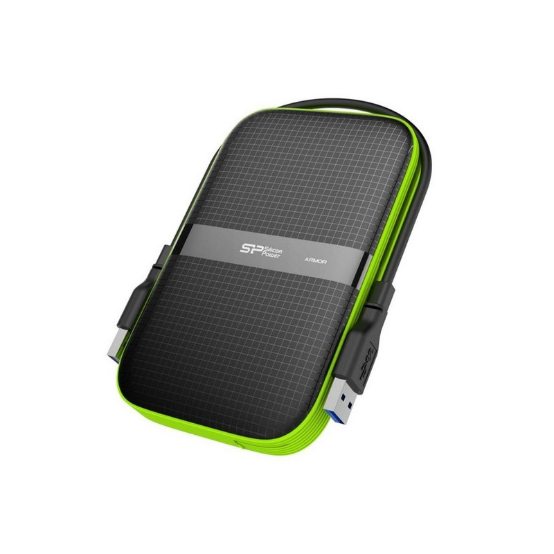 Silicon Power Armor A60 disque dur externe 4 To Noir, Vert